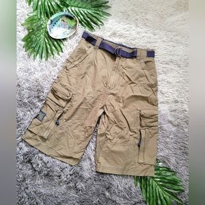 SONOMA Boys Shorts size large with belt cotton nylon blend